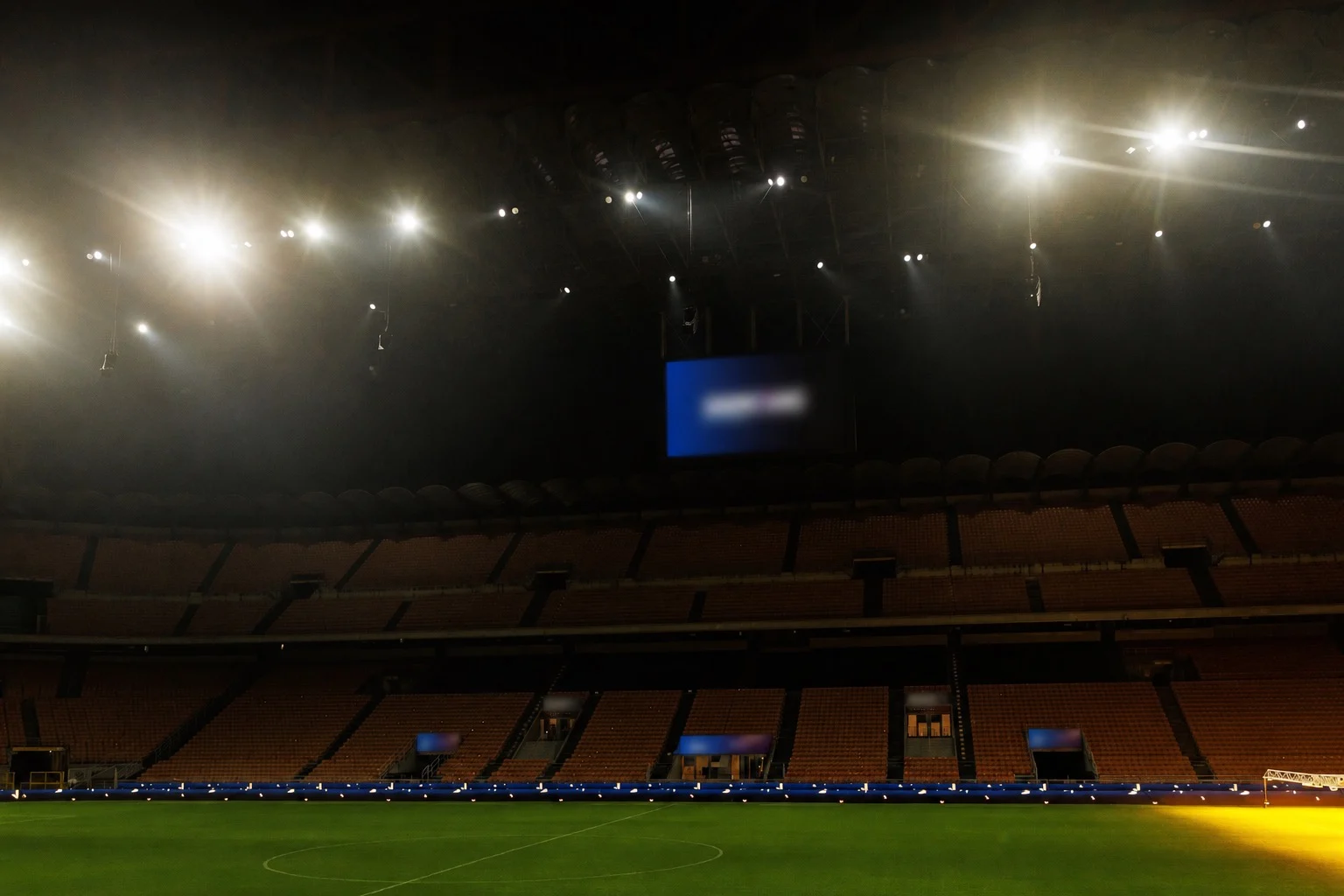 San Siro stadium prepared for a high-stakes award ceremony